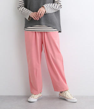 オーバーダイテーパードパンツ(ピンク-ONESIZE)