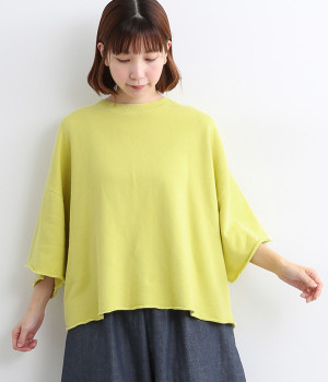 吊り裏毛　カットオフプルオーバー(シトラス-ONESIZE)
