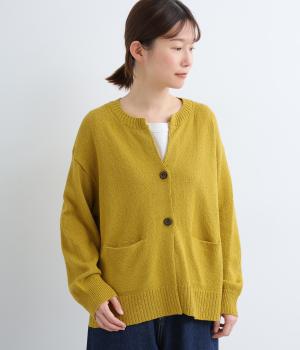 ニット2ボタンカーディガン
