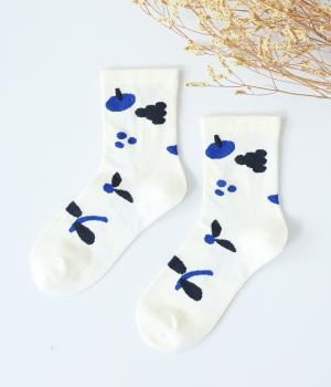 ボタニカルパターンソックス