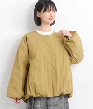 シンサレート　パディングバルーンショートコート(ベージュ-F)