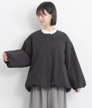 シンサレート　パディングバルーンショートコート(ブラック-F)