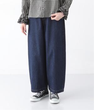 デニムカーブドパンツ(インディゴ-F)