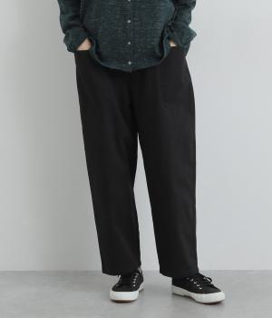 コットンツイルフロントポケットパンツ(ブラック-F)