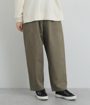 コットンツイルフロントポケットパンツ(オリーブ-F)