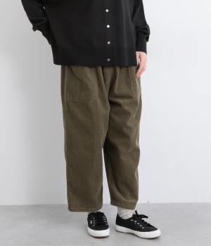コーデュロイフロントポケットパンツ(オリーブ-F)