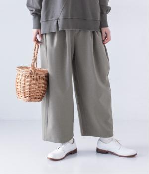 サージストレッチボリュームイージーパンツ(グレー-F)