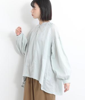 キャンブリックレースプルオーバー(ライトブルー-ONESIZE)