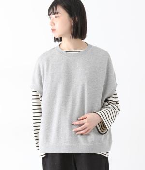 ツリウラケワイドベスト(ヘザーグレー-F)