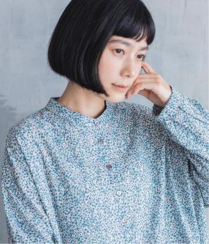 ローンフラワープリントワンピース(アイボリー-F)