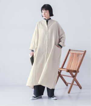 リネンポケットシャツワンピース(ナチュラル-F)