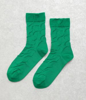 コットンパンピーソックス(グリーン-F)