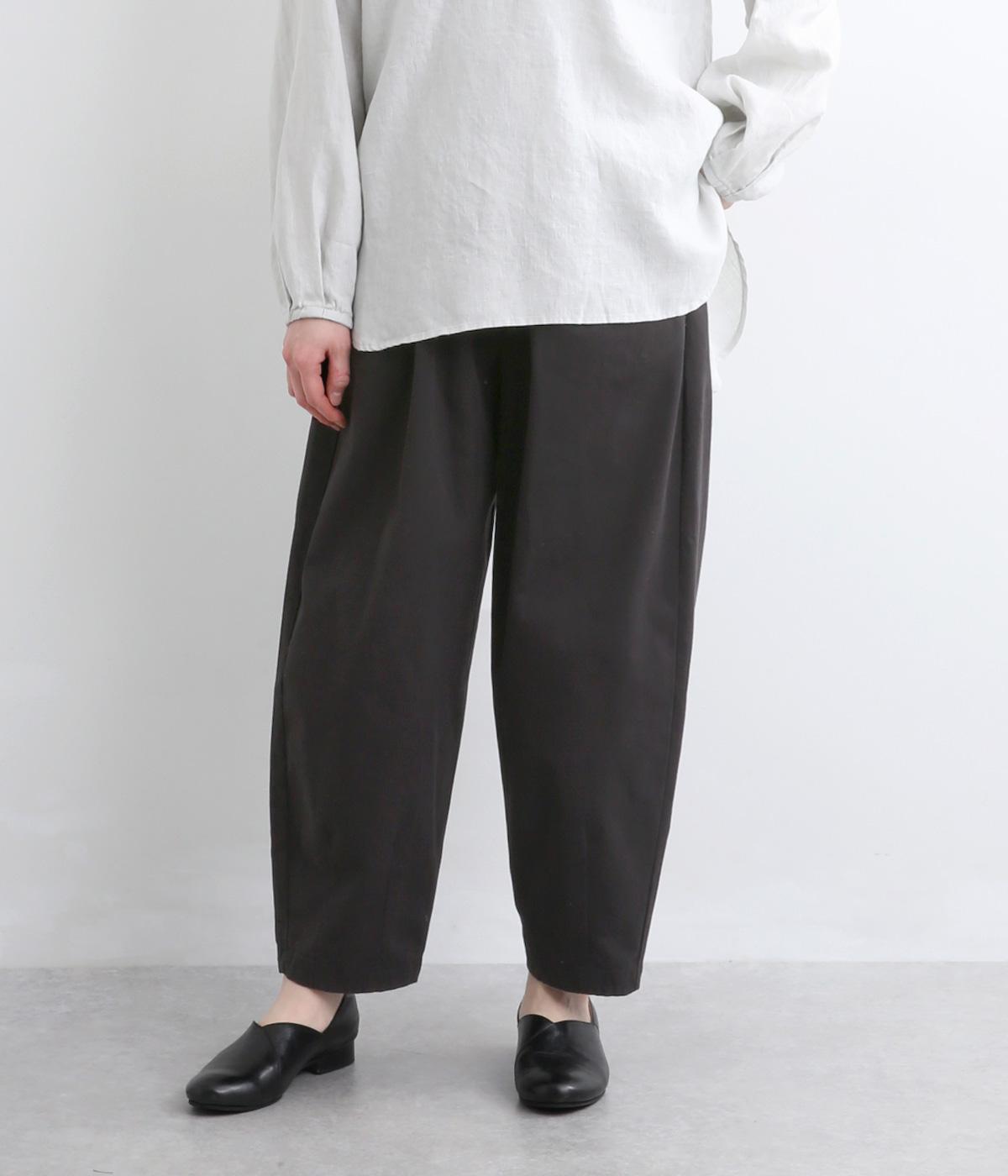 コットンツイルコクーンパンツ(ブラック-F)