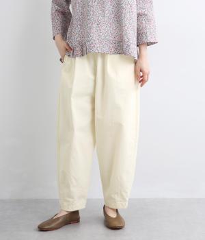 コットンツイルコクーンパンツ(オフ-F)