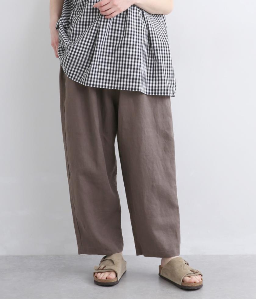 ヘザーリネンロングイージーパンツ