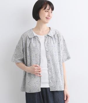 フラワープリント2wayブラウス