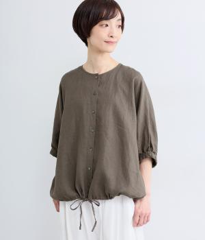 ヘンプドルマンブラウス(グレー-F)