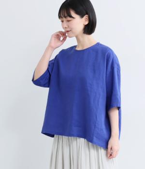 ヘンプTEEプルオーバー(ブルー-F)