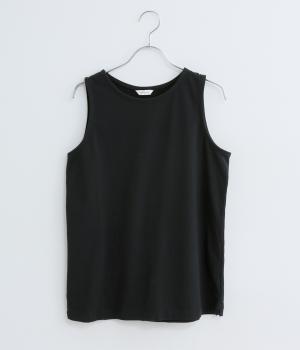 コットンカットソータンクトップ(ブラック-F)