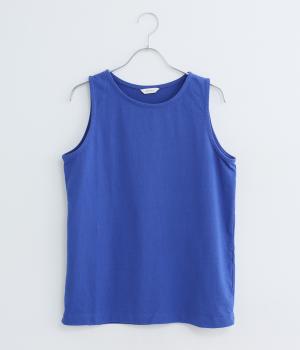 コットンカットソータンクトップ(ブルー-F)