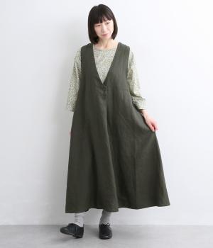 ヘビーリネンジャンパースカート