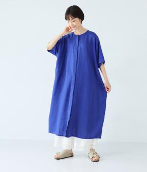 リネンウエストリボンワンピース