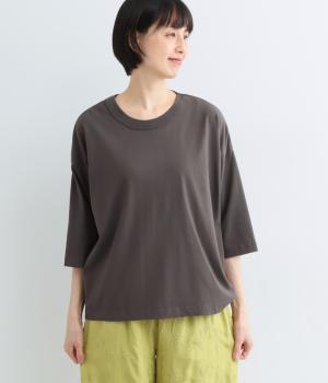 オーガニックコットン7分袖Tシャツ(スミクロ-F)