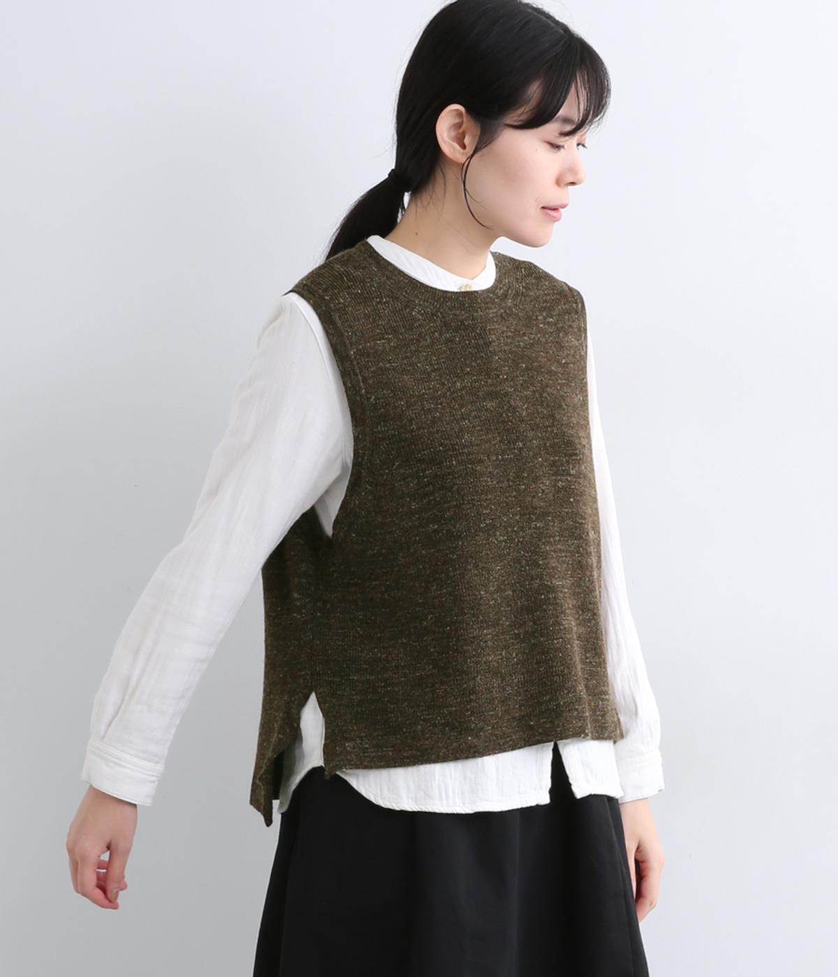 コットンリネンウールミックスニットベスト｜HEAVENLY（ヘブンリー）の