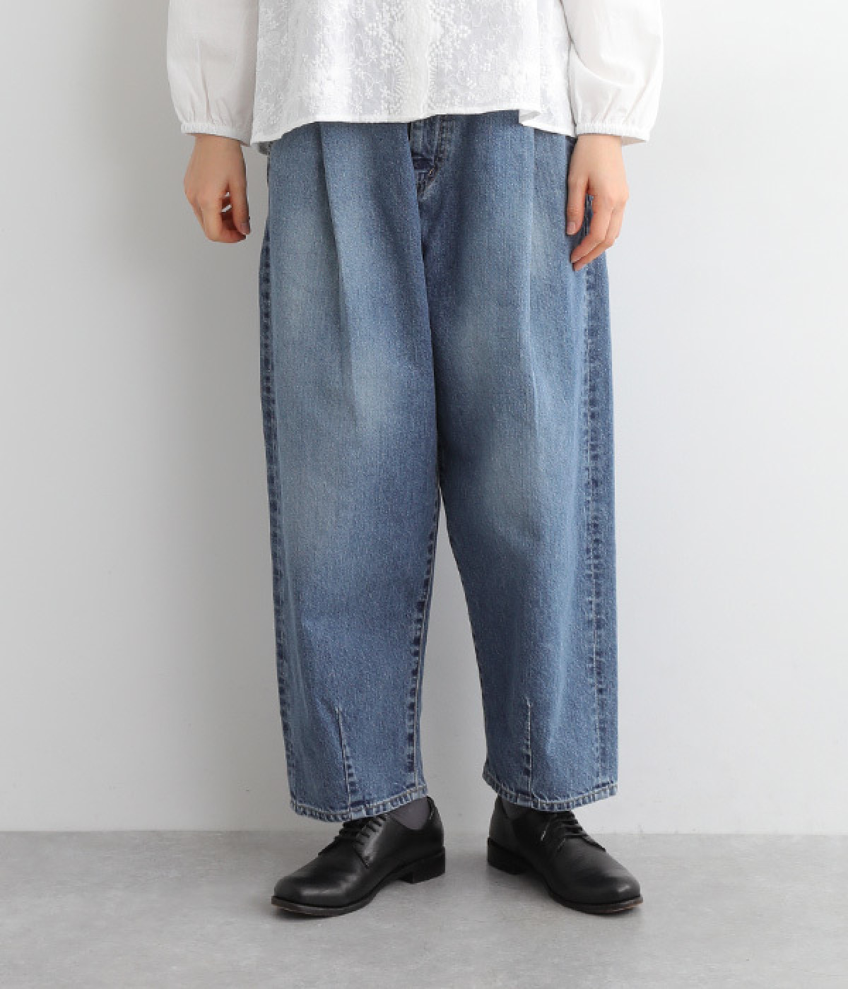 コットン12ozリングデニムアンプリッセパンツ(ユーズド-1)