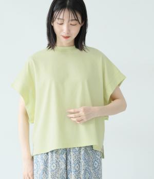 コットンヴィンテージ天竺マンシュロンTシャツ(ライムイエロー-2)
