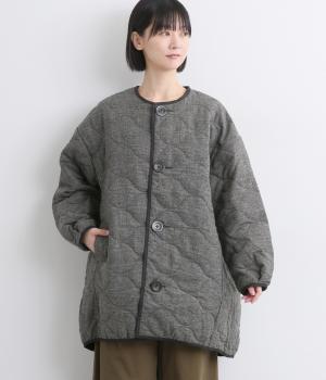 グレンチェックキルトココンコート(グレーチェック-2)