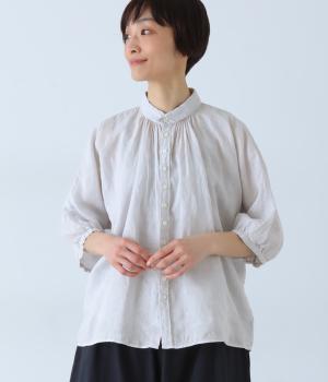 リネンキャンバスグランシャツ