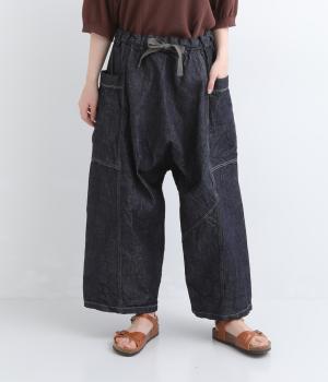 10ｏｚデニムコットン　ポムパンツ(ワンウオッシュ-2)