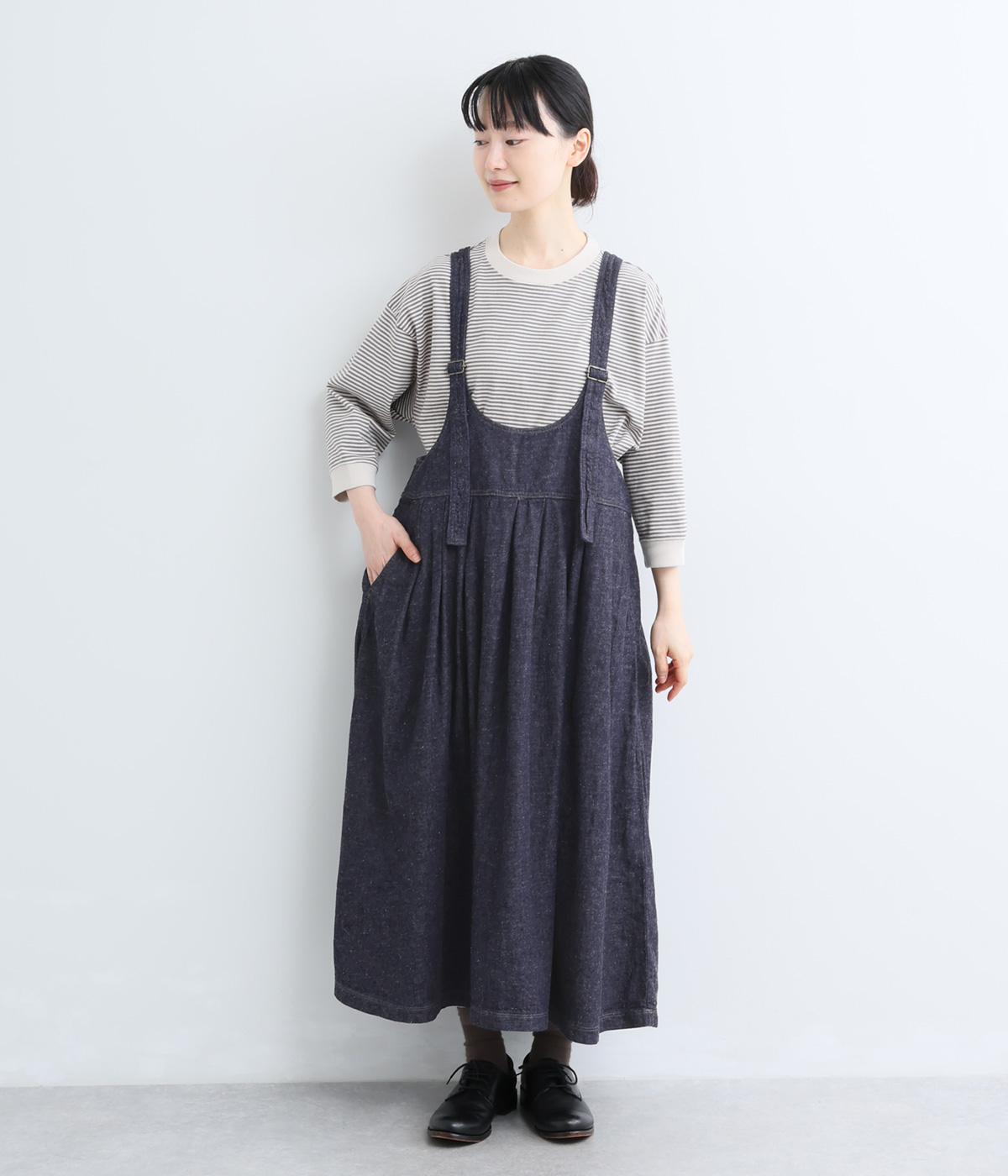 コットンデニム タブリエスカート｜Brocante（ブロカント）の商品詳細