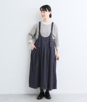 コットンデニム　タブリエスカート（ワンウォッシュ・2）