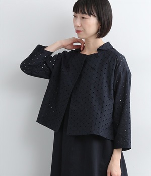 サークル刺繍ジャケット