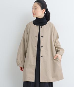 30ツイルボリュームスリーブシャツコート(ベージュ-F)