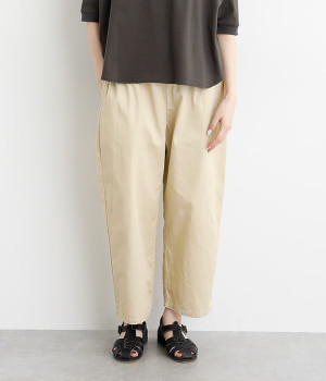 コットン エッグパンツ(ベージュ-ONESIZE)