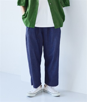 【made in japan】デニムエッグパンツ(ライトインディゴ-ONESIZE)