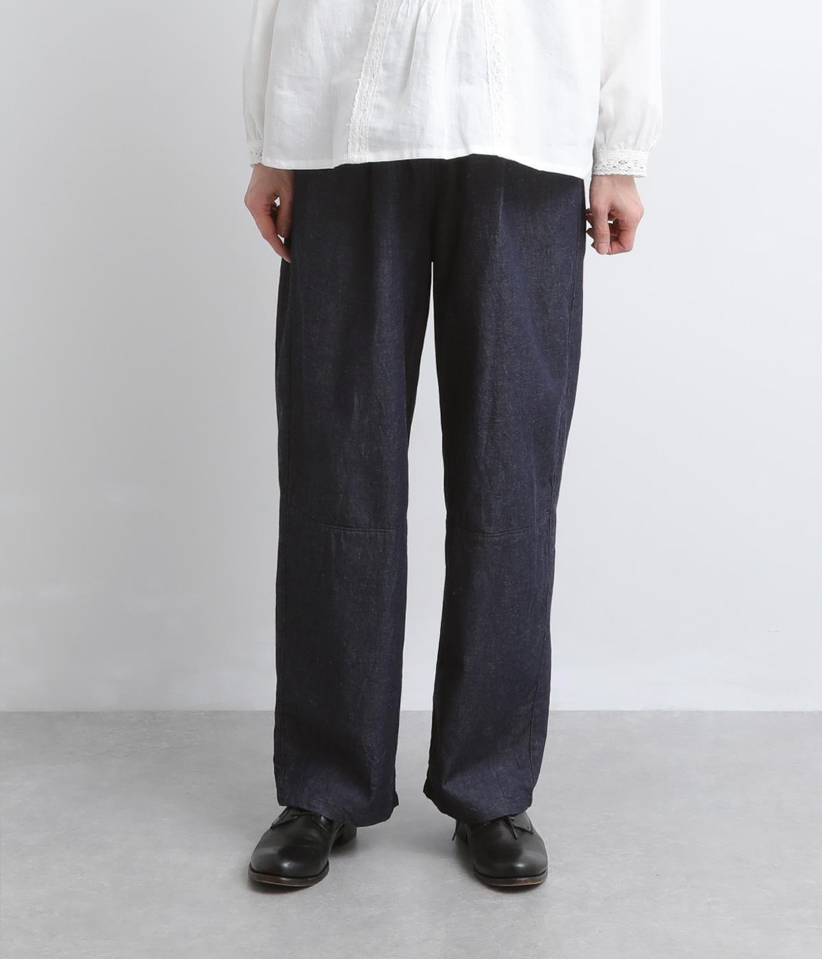 8ozデニムルーズパンツ(ミディアムインディゴ-F)