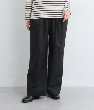 30ツイルワイドストレートパンツ(ブラック-F)