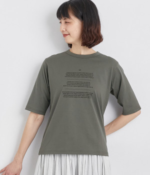 コットン ロゴTシャツ　MENU(チャコール-ONESIZE)
