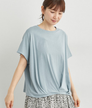 フロントタックプルオーバー(ブルーグレー-ONESIZE)