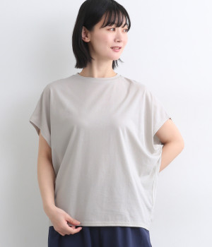 【made in japan】コットン シンプルプルオーバー(ライトグレー-ONESIZE)