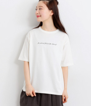 【made in japan】プリントTEE　je vous felicite tous!(オフホワイト-ONESIZE)