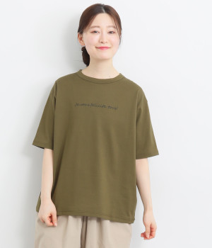 【made in japan】プリントTEE　je vous felicite tous!(アーミーグリーン-ONESIZE)