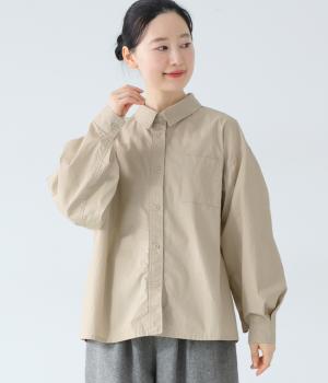 馬布ドルマンシャツジャケット(ベージュ-F)