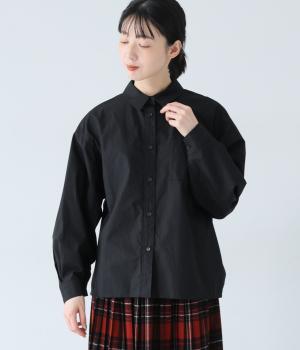 馬布ドルマンシャツジャケット(ブラック-F)