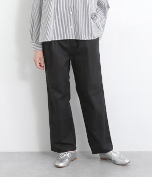 ワンタックストレートパンツ(ブラック-ONESIZE)