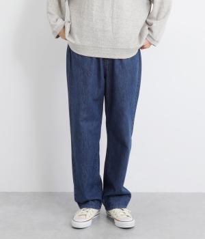 スタンダードデニムテーパードパンツ(ブルー-ONESIZE)